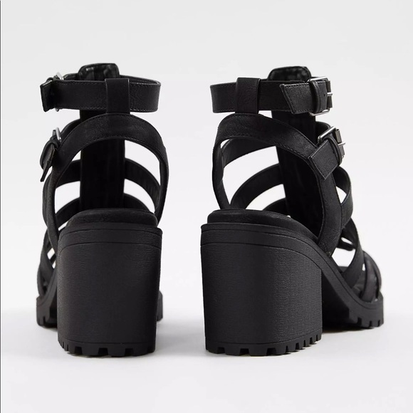 NWOT Chinese Laundry Fun Stuff Chunky Strap Sandal BLACK - SIZE 8 - Picture 7 of 10